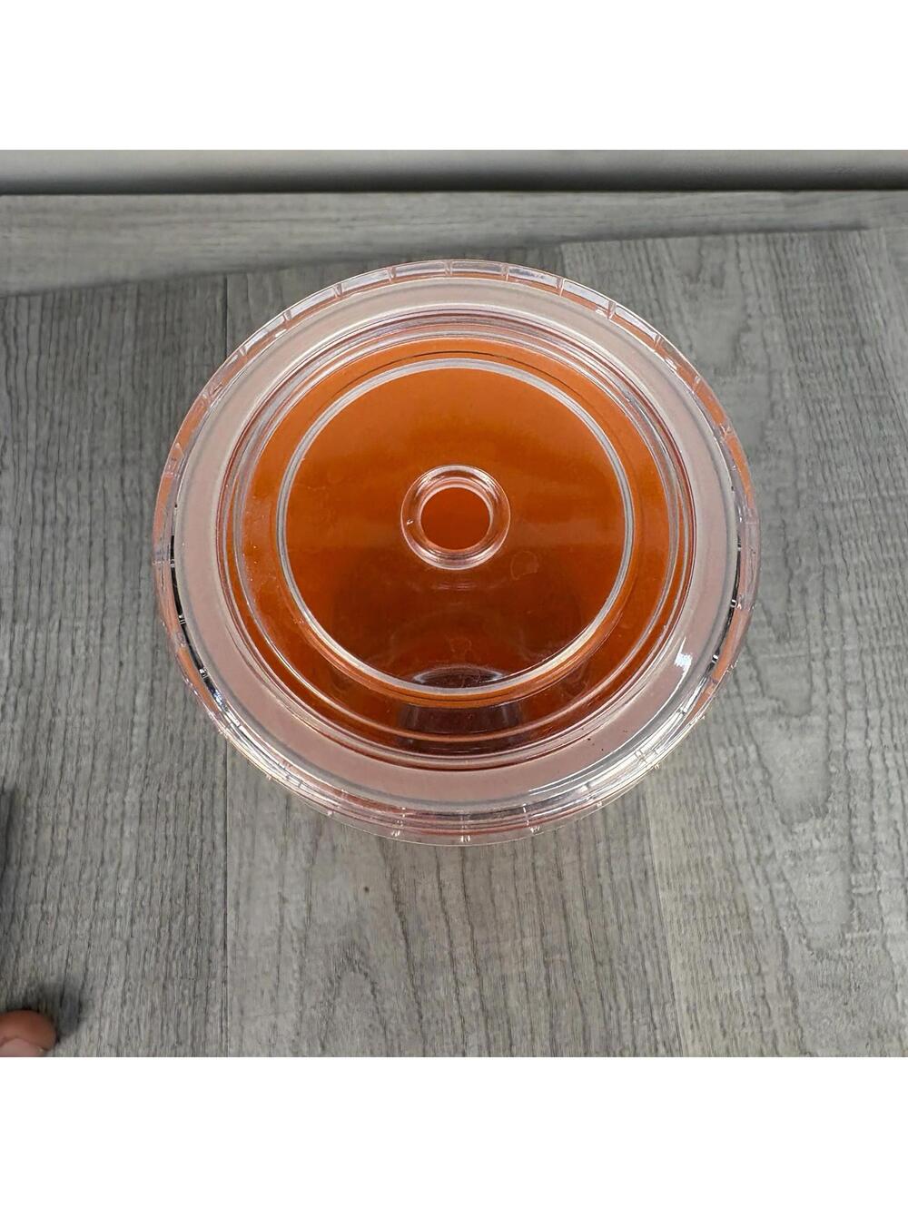 Dunkin Donuts 27oz Silicone Travel Cup Tumbler Orange 2019 - Picture 5 of 8